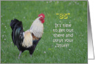 85th Birthday Rooster Humor card