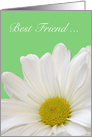 Best Friend Maid of Honor, white daisy with green card