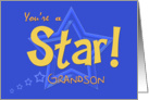 Grandson, You’re a Star, Good Grades card