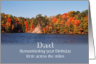 Dad, Across the Miles Birthday, Fall Trees card