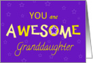 Granddaughter, You are Awesome, Good Grades card