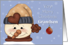 Very Merry Christmas Grandson card