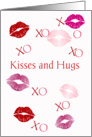 Valentine Hugs and Kisses card