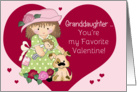 Granddaughter Favorite Valentine card