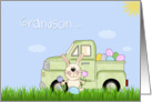 Grandson, Easter Truck card