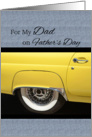Happy Father’s Day, Dad, yellow car card