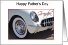 Father’s Day Grandpa, White Car card