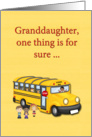 Granddaughter 4th Grade, Back To School card