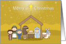 Merry Christmas with Nativity Scene card
