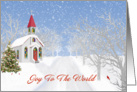 Joy To the World, Church in Country Christmas card