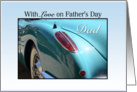Happy Father’s Day, Dad, blue car card