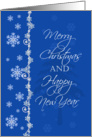 Merry Christmas and Happy New Year card