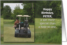 Happy Birthday Peter, Hole In One Son card