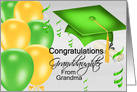 Graduation Congratulations, Granddaughter from Grandma, balloons card