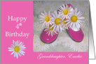 Happy 4th Birthday, Granddaughter, Emelia, Pink Shoes card