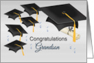 Grandson’s Graduation Congratulations Grad Caps Diploma card