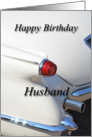 Happy Birthday Husband, classic car card