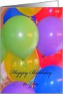 Happy Birthday to You, photo of colorful balloons card