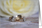 Happy Anniversary, wedding rings card