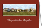 Neighbor Christmas, Watercolor of neighborhood card