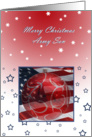 Merry Christmas Army Son, Flag and ornament card