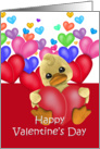 Ducky Valentine, Duck with hearts card