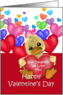 God Daughter Ducky Valentine, Duck with hearts card