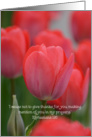 Red Tulip Blank Notecard, Red Tulips Scripture card