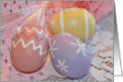 Friend Easter Eggs, colored eggs card