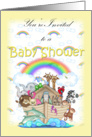 Noah’s Art Baby Shower Invitation, Noah’s Art, yellow card