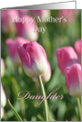 Mother’s Day Tulips Daughter, pink tulips card