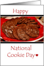 Happy National Cookie Day, Chocolate Cookies card