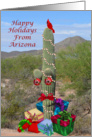Happy Holidays From Arizona, Christmas cactus, our home to yours card