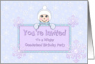 You’re Invited Winter Onederland Birthday, snowflakes card