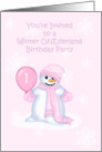 You’re Invited Winter ONEderland Birthday, snowflakes card