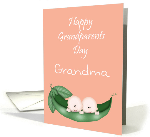 Happy Grandparents Day Grandma, twins card (1139718)