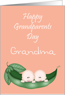 Happy Grandparents Day Grandma, twins card