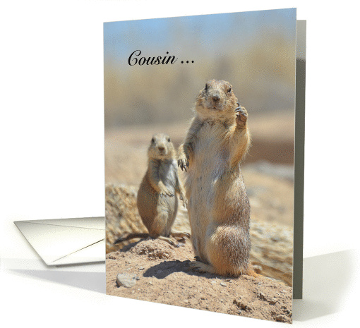 Happy Cousins Day, Prairie Dogs card (1143504)