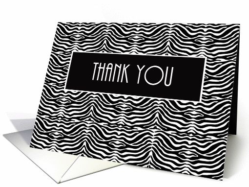 Thank You Zebra Print card (1146556)
