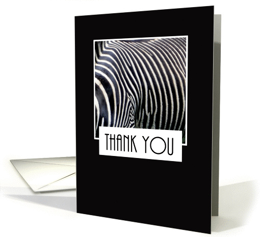 Thank You Zebra Print card (1146588)