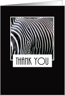 Thank You Zebra Print card