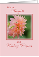Warm Thoughts and Healing Prayers, Mastectomy Surgery card
