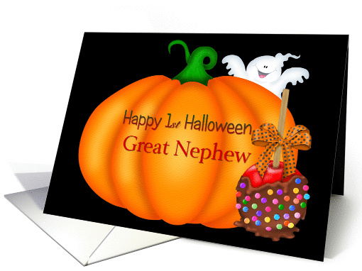 1st Halloween Great Nephew, Pumpkin card (1154034)
