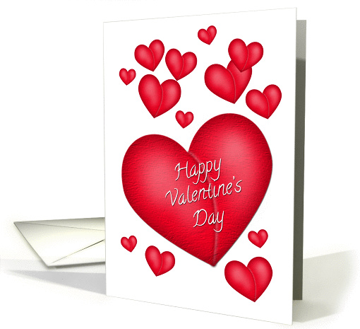 Red Hearts Valentine card (1202994)
