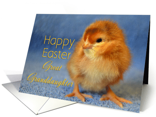 Great Granddaughter Happy Easter Baby Chick card (1242078)
