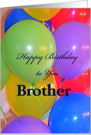 Brother Birthday Balloons card