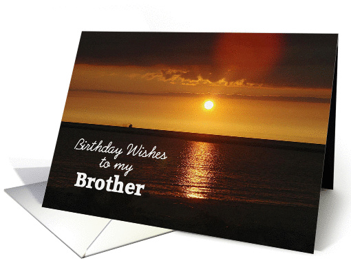 Sunset Brother Birthday card (1242758)