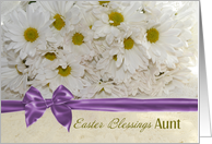Easter Blessings, Aunt, white daisies card
