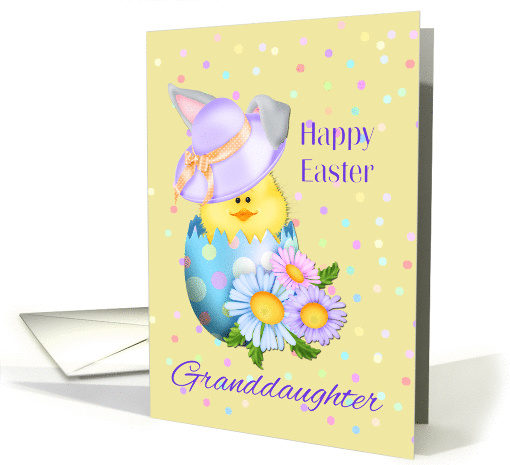 Happy Easter Granddaughter, Chick in Egg card (1270166)