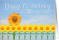 Brother-in-Law, Happy 60th Birthday, Sunflowers card